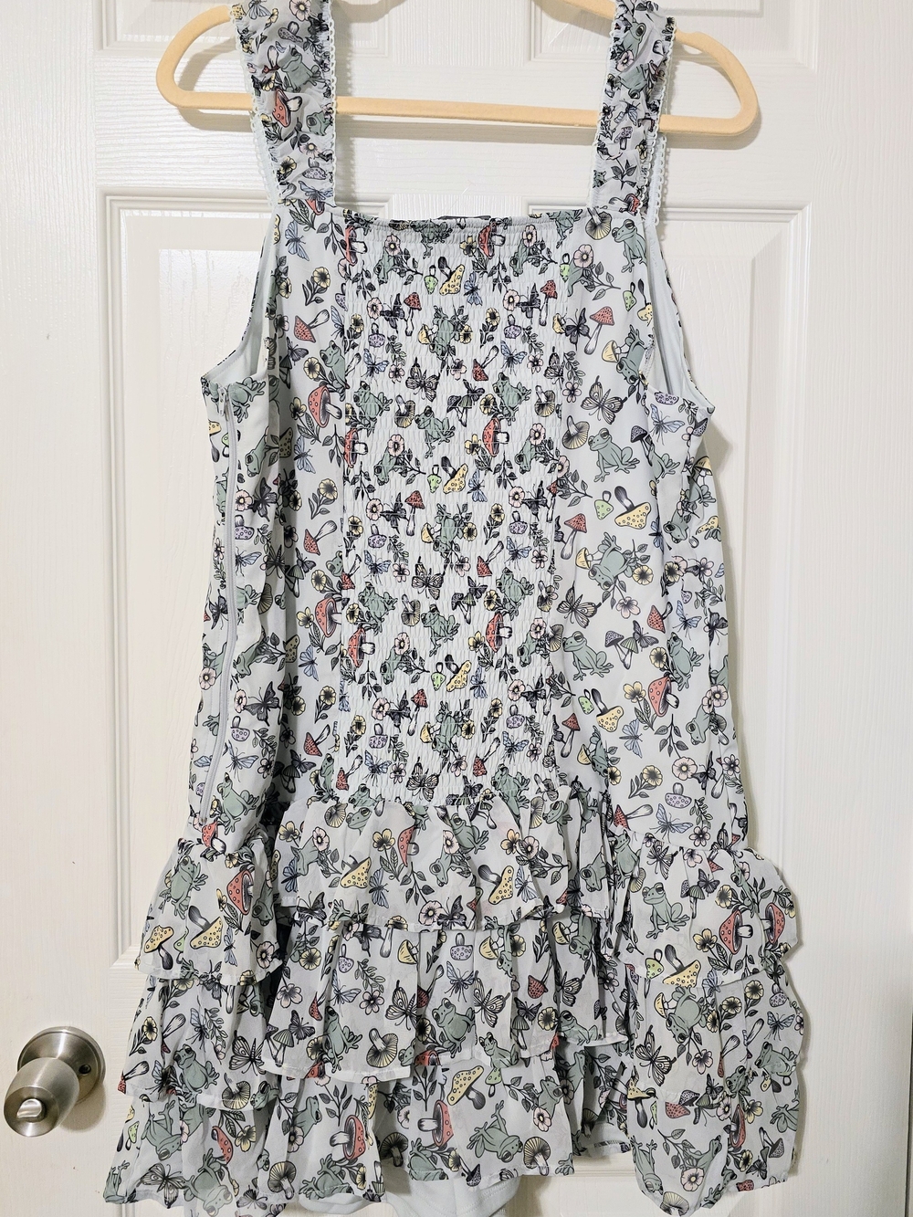 Sweet Society Mushroom Frog Tiered Mini Dress - Picture 3 of 7